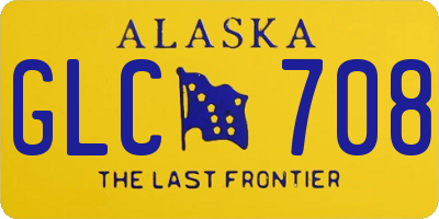 AK license plate GLC708