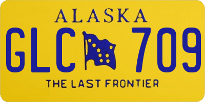 AK license plate GLC709