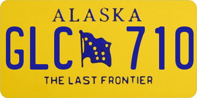 AK license plate GLC710