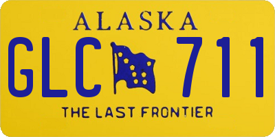 AK license plate GLC711