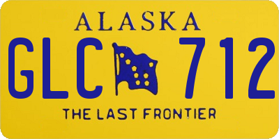 AK license plate GLC712