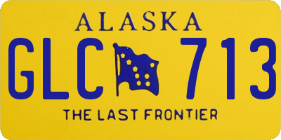 AK license plate GLC713