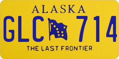 AK license plate GLC714