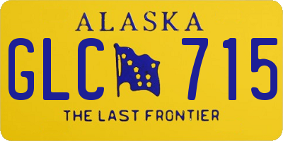 AK license plate GLC715