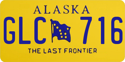 AK license plate GLC716