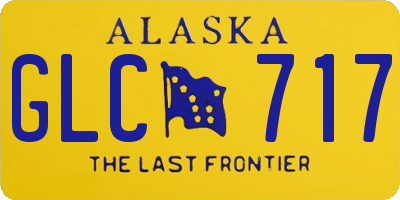 AK license plate GLC717