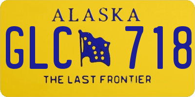 AK license plate GLC718