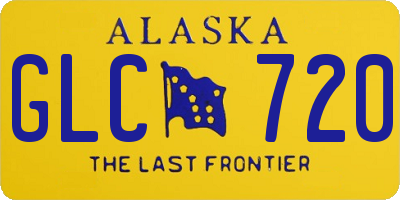 AK license plate GLC720