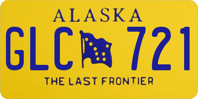 AK license plate GLC721