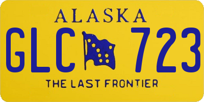 AK license plate GLC723