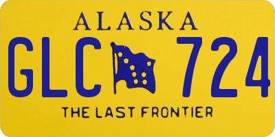 AK license plate GLC724