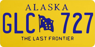 AK license plate GLC727