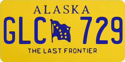 AK license plate GLC729