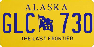 AK license plate GLC730