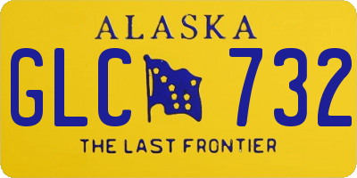 AK license plate GLC732