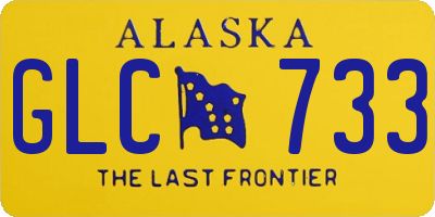 AK license plate GLC733