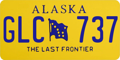 AK license plate GLC737