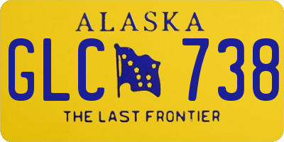 AK license plate GLC738