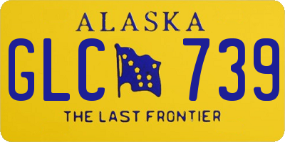 AK license plate GLC739