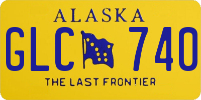 AK license plate GLC740