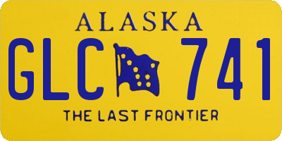 AK license plate GLC741