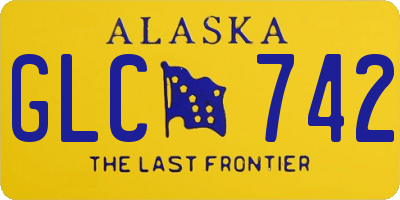 AK license plate GLC742