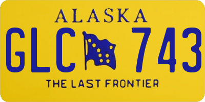 AK license plate GLC743