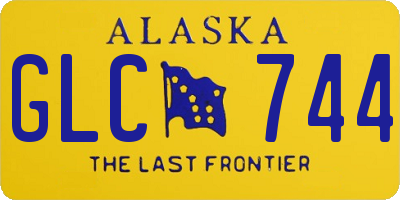 AK license plate GLC744