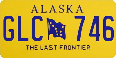 AK license plate GLC746