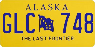 AK license plate GLC748