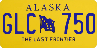 AK license plate GLC750