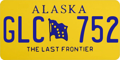 AK license plate GLC752