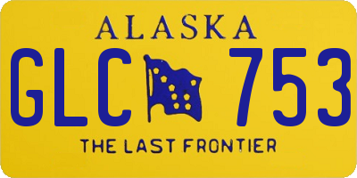 AK license plate GLC753