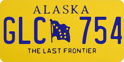 AK license plate GLC754