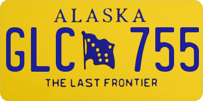 AK license plate GLC755