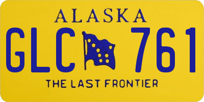 AK license plate GLC761