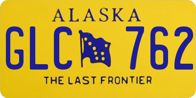 AK license plate GLC762