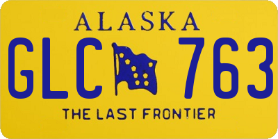 AK license plate GLC763