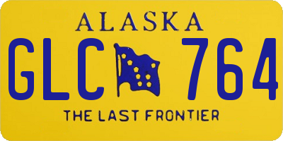 AK license plate GLC764