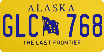 AK license plate GLC768