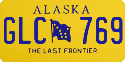 AK license plate GLC769