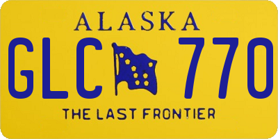 AK license plate GLC770