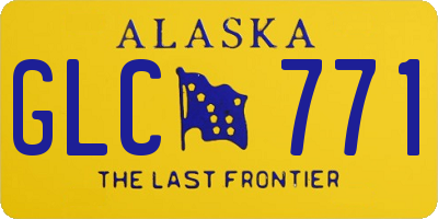 AK license plate GLC771