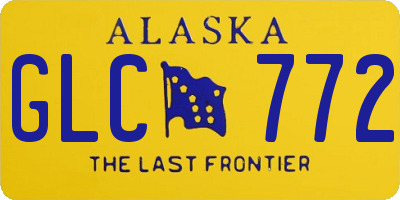 AK license plate GLC772