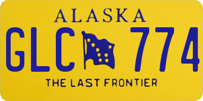 AK license plate GLC774