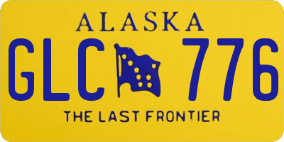 AK license plate GLC776