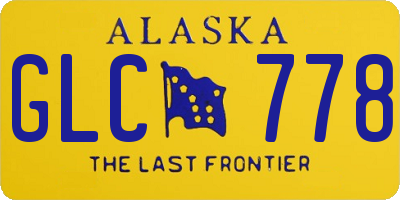 AK license plate GLC778