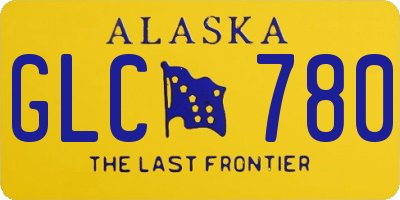 AK license plate GLC780