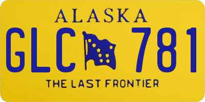 AK license plate GLC781