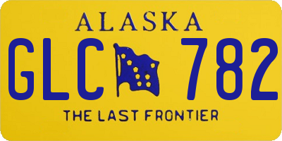 AK license plate GLC782